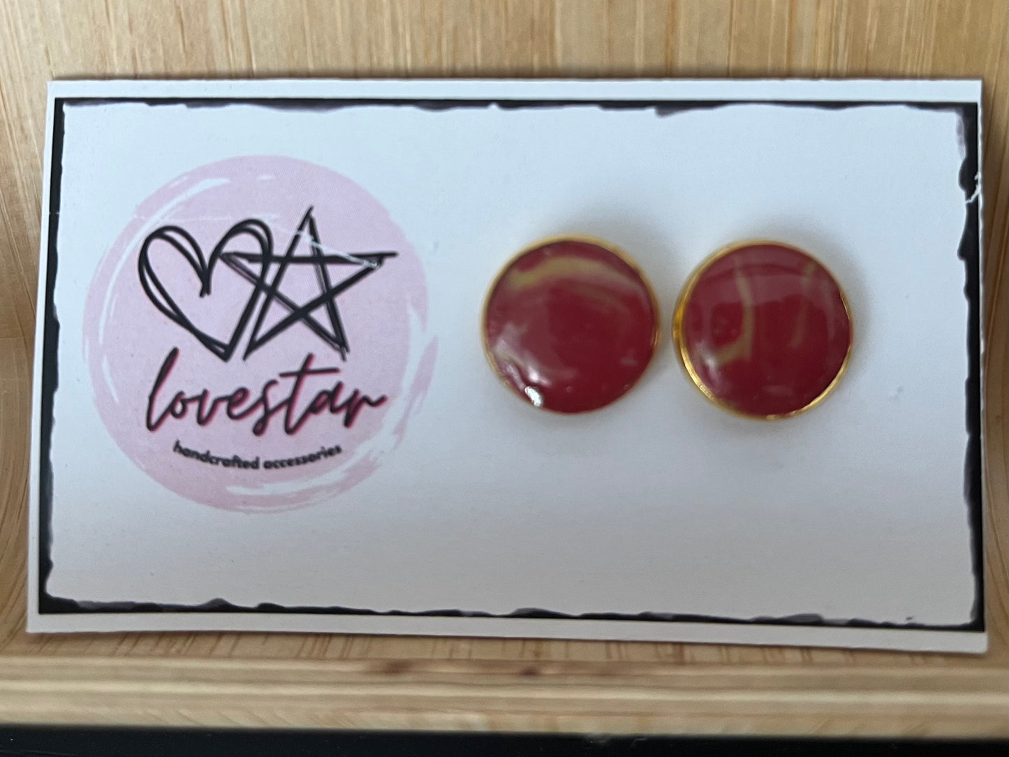 Polymer Clay Bezel Studs