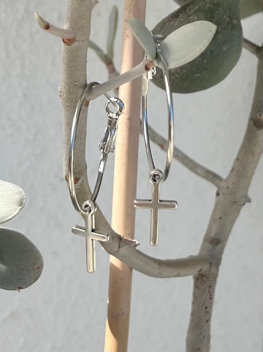 Hoops with Cross