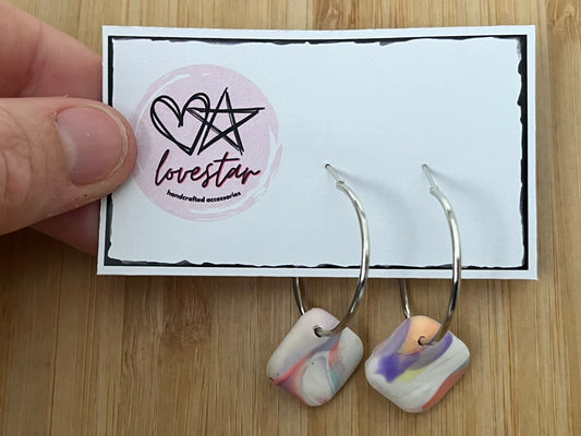 Polymer Clay Hoops