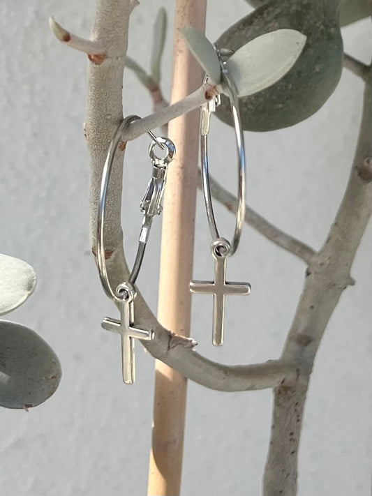 Hoops with Cross