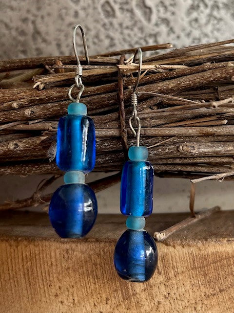 Blue Bead Dangles